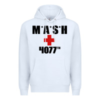White mash 4077th Premium Hoodie - InspiraDesign