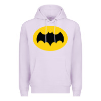 Lilac adam west bat Premium Hoodie - InspiraDesign