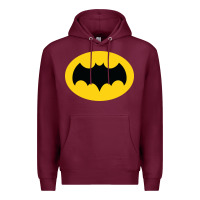 Burgundy adam west bat Premium Hoodie - InspiraDesign