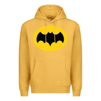Mustard adam west bat Premium Hoodie - InspiraDesign