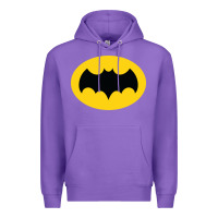 Purple adam west bat Premium Hoodie - InspiraDesign