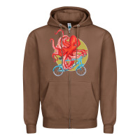Chestnut Cycling octopus Zipper Hoodie - Bettercallsaul