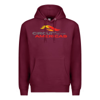 Burgundy circuit of the americas Premium Hoodie - InspiraDesign