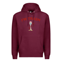 Burgundy i'm trash forky Premium Hoodie - InspiraDesign