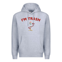 Heather Grey i'm trash forky Premium Hoodie - InspiraDesign