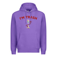 Purple i'm trash forky Premium Hoodie - InspiraDesign