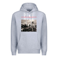 Heather Grey rush permanent waves Premium Hoodie - InspiraDesign