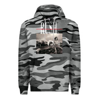 Slate Camo rush permanent waves Premium Hoodie - InspiraDesign
