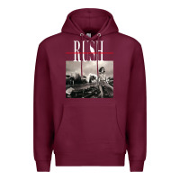 Burgundy rush permanent waves Premium Hoodie - InspiraDesign
