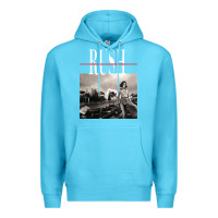 Ocean Blue rush permanent waves Premium Hoodie - InspiraDesign