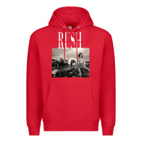 Red rush permanent waves Premium Hoodie - InspiraDesign
