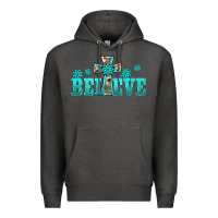 Charcoal Heather western turquoise's gemstones cross believe Premium Hoodie - BarkalooDesign