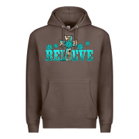 Coffee western turquoise's gemstones cross believe Premium Hoodie - BarkalooDesign