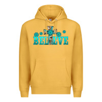 Mustard western turquoise's gemstones cross believe Premium Hoodie - BarkalooDesign