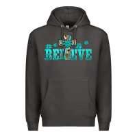 Smoke western turquoise's gemstones cross believe Premium Hoodie - BarkalooDesign