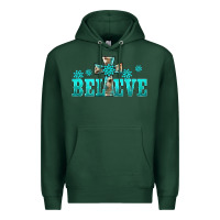 Sports Green western turquoise's gemstones cross believe Premium Hoodie - BarkalooDesign