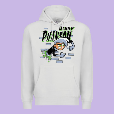 Danny Phantom Coming Through Brick Wall Premium Hoodie Designed By Inspiradesign