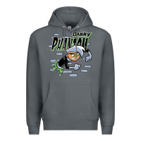 Rock Danny Phantom Coming Through Brick Wall Premium Hoodie - InspiraDesign