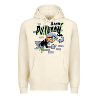 Sandshell Danny Phantom Coming Through Brick Wall Premium Hoodie - InspiraDesign