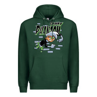 Sports Green Danny Phantom Coming Through Brick Wall Premium Hoodie - InspiraDesign