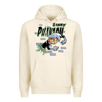Tofu Danny Phantom Coming Through Brick Wall Premium Hoodie - InspiraDesign