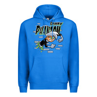 True Royal Danny Phantom Coming Through Brick Wall Premium Hoodie - InspiraDesign