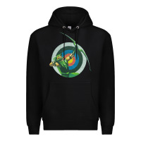 Black Green Arrow DC, Green Arrow DC vintage, Green Arrow DC art, Green Arro Premium Hoodie - InspiraDesign