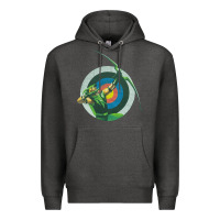 Charcoal Heather Green Arrow DC, Green Arrow DC vintage, Green Arrow DC art, Green Arro Premium Hoodie - InspiraDesign