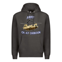 Smoke ARMY CH-47 CHINOOK HELICOPTER Premium Hoodie - InspiraDesign
