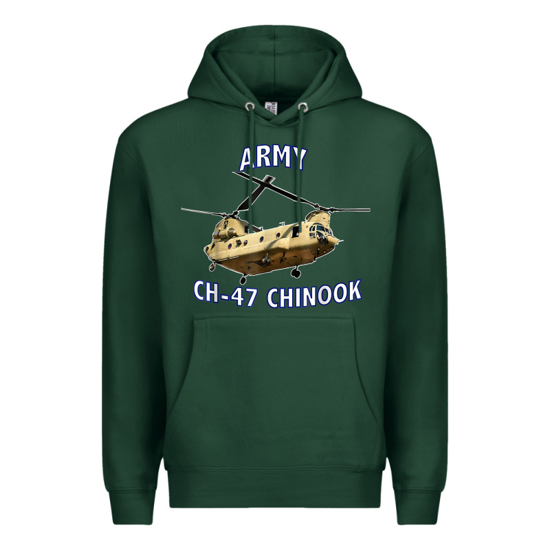 Army Ch-47 Chinook Helicopter Premium Hoodie by InspiraDesign | Teevron