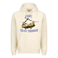 Tofu ARMY CH-47 CHINOOK HELICOPTER Premium Hoodie - InspiraDesign