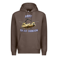 Coffee ARMY CH-47 CHINOOK HELICOPTER Premium Hoodie - InspiraDesign