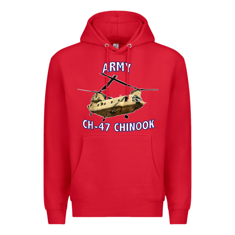Army Ch-47 Chinook Helicopter Premium Hoodie by InspiraDesign | Teevron