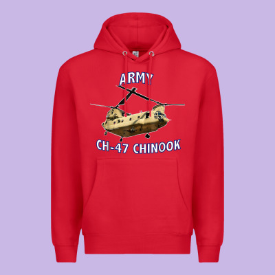 Army Ch-47 Chinook Helicopter Premium Hoodie Designed By Inspiradesign