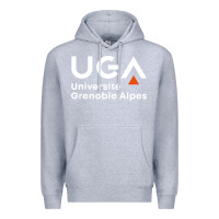 Heather Grey université grenoble alpes Premium Hoodie - ArtChic