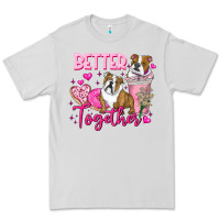 Dove Grey Be Mine Valentine Dog Premium Tee - CowhideDigitalArt