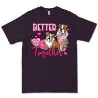 Plum Be Mine Valentine Dog Premium Tee - CowhideDigitalArt