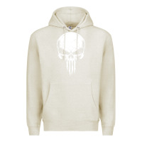 Oatmeal Heather the punisher Premium Hoodie - ArtChic