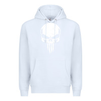 White the punisher Premium Hoodie - ArtChic