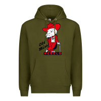 Army Green vintage colonel reb mascot Premium Hoodie - ArtChic