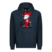 Navy vintage colonel reb mascot Premium Hoodie - ArtChic