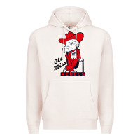 Pale Pink vintage colonel reb mascot Premium Hoodie - ArtChic