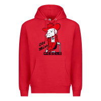Red vintage colonel reb mascot Premium Hoodie - ArtChic
