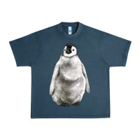 Midnight Navy baby penguin Urban Heavy Tee - LillyAllenDesigns