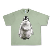Oil Green baby penguin Urban Heavy Tee - LillyAllenDesigns