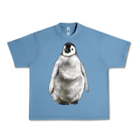 Pebble Blue baby penguin Urban Heavy Tee - LillyAllenDesigns