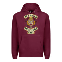 Burgundy Mayans MC Classic Premium Hoodie - ArtChic