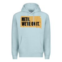 Blue Mist mens meth we're on it south dakota anti drugs campaign vintage t shirt Premium Hoodie - ArtChic