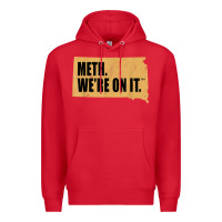 Red mens meth we're on it south dakota anti drugs campaign vintage t shirt Premium Hoodie - ArtChic