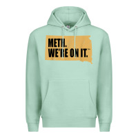 Seafoam mens meth we're on it south dakota anti drugs campaign vintage t shirt Premium Hoodie - ArtChic